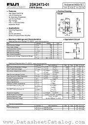 2SK2473-01 datasheet pdf Fuji Electric