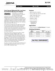 EL1526IL-T7 datasheet pdf Intersil