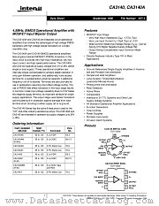 CA3140AE datasheet pdf Intersil