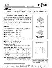MB509 datasheet pdf Fujitsu Microelectronics