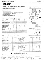 2SD1731 datasheet pdf Panasonic