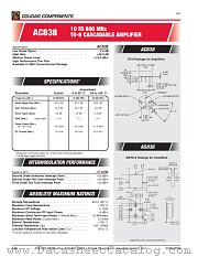 AC838 datasheet pdf Cougar Components