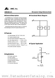 AME385DEHTY datasheet pdf Analog Microelectronics