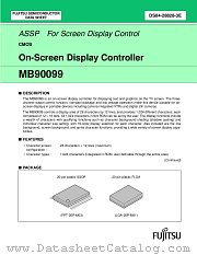 MB90099PFV datasheet pdf Fujitsu Microelectronics
