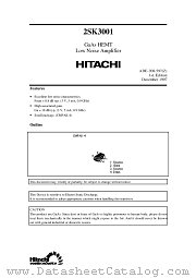 2SK3001 datasheet pdf Hitachi Semiconductor