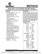 MCP2510-ISO datasheet pdf Microchip