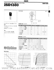 2SD1380 datasheet pdf ROHM