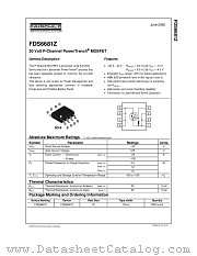 FDS6681Z datasheet pdf Fairchild Semiconductor