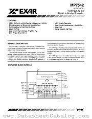 MP7542SD datasheet pdf Exar