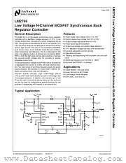 LM2746 datasheet pdf National Semiconductor