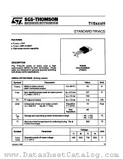 T1612MH datasheet pdf ST Microelectronics