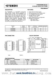 HY63V8400 datasheet pdf Hynix Semiconductor