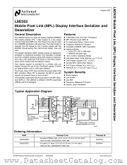 LM2502SM datasheet pdf National Semiconductor
