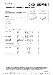 CDX1250 datasheet pdf SONY