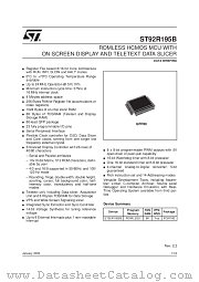 ST92R195B9 datasheet pdf ST Microelectronics