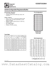ICSSSTU32864 datasheet pdf Integrated Circuit Systems