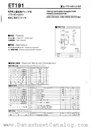 ET191 datasheet pdf Fuji Electric