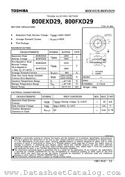 800FXD29 datasheet pdf TOSHIBA