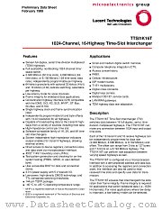 TTSI1K16T3TL datasheet pdf Agere Systems