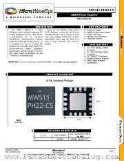 MWS11-2 datasheet pdf Microsemi