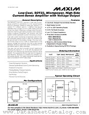 MAX4372HESA datasheet pdf MAXIM - Dallas Semiconductor