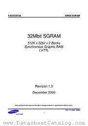 K4G323222A-QC/L70 datasheet pdf Samsung Electronic