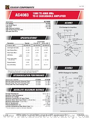 AC4083 datasheet pdf Cougar Components