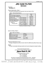 NSVA301 datasheet pdf New Japan Radio