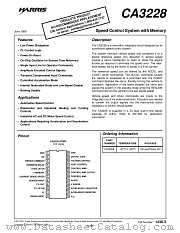 CA3228E datasheet pdf Intersil