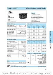 JQX-116F-1 datasheet pdf etc