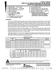 TLV227X datasheet pdf Texas Instruments