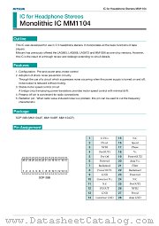 MM1104BF datasheet pdf Mitsumi Electric