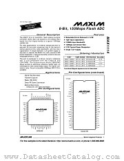 MAX1114BIBH datasheet pdf MAXIM - Dallas Semiconductor
