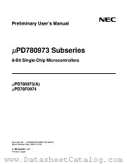 UPD78F0974GF-3B9 datasheet pdf NEC