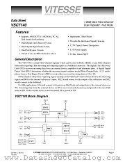 VSC7140QJ datasheet pdf Vitesse Semiconductor Corporation