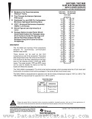 54AC16640WD datasheet pdf Texas Instruments