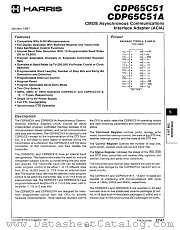 CDP65C51 datasheet pdf Harris Semiconductor