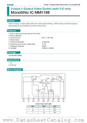 MM1188 datasheet pdf Mitsumi Electric