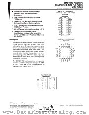 54AC11175 datasheet pdf Texas Instruments