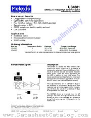 US4881 datasheet pdf Micro Electronics