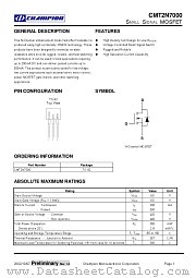 CMT2N7000 datasheet pdf Champion Microelectronic Corporation
