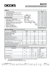 BAV70-7 datasheet pdf Diodes