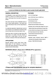 TMPA205DS datasheet pdf etc