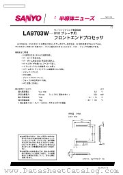 LA9703W datasheet pdf SANYO