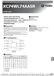 XC74WL74AASR datasheet pdf Torex Semiconductor