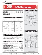 AC518 datasheet pdf Cougar Components