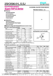 2SK3596-01L datasheet pdf Fuji Electric