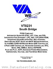 VT8231 datasheet pdf VIA Technologies