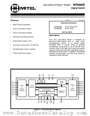 MT8980DE datasheet pdf Mitel Semiconductor