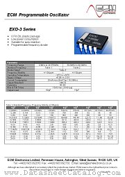 EXO3C datasheet pdf ECM Electronics